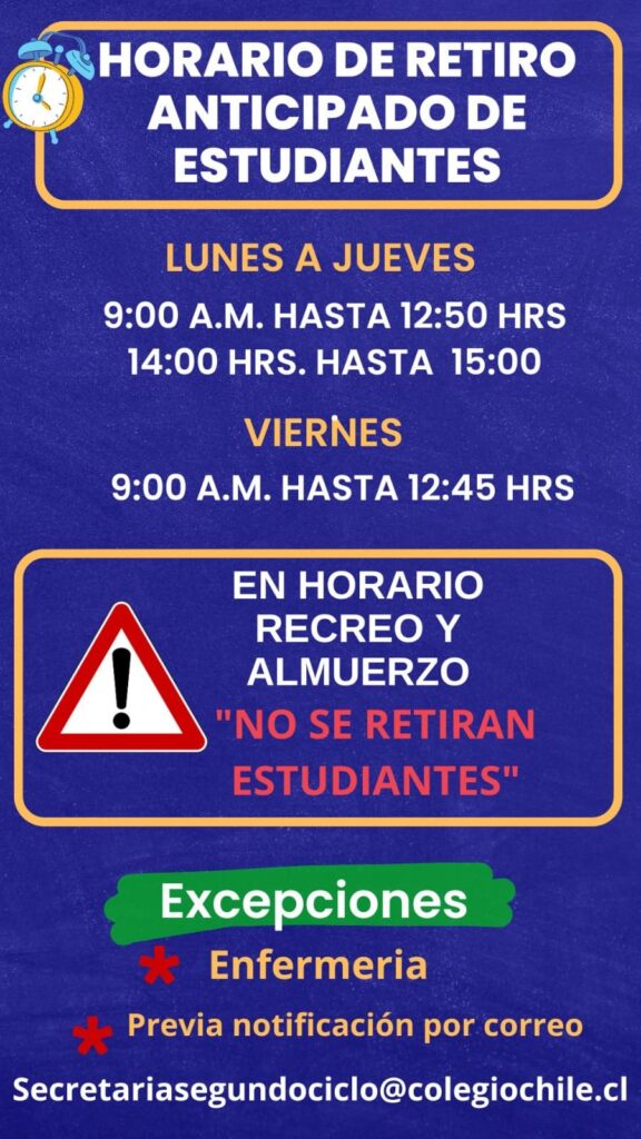 Horario Retiro